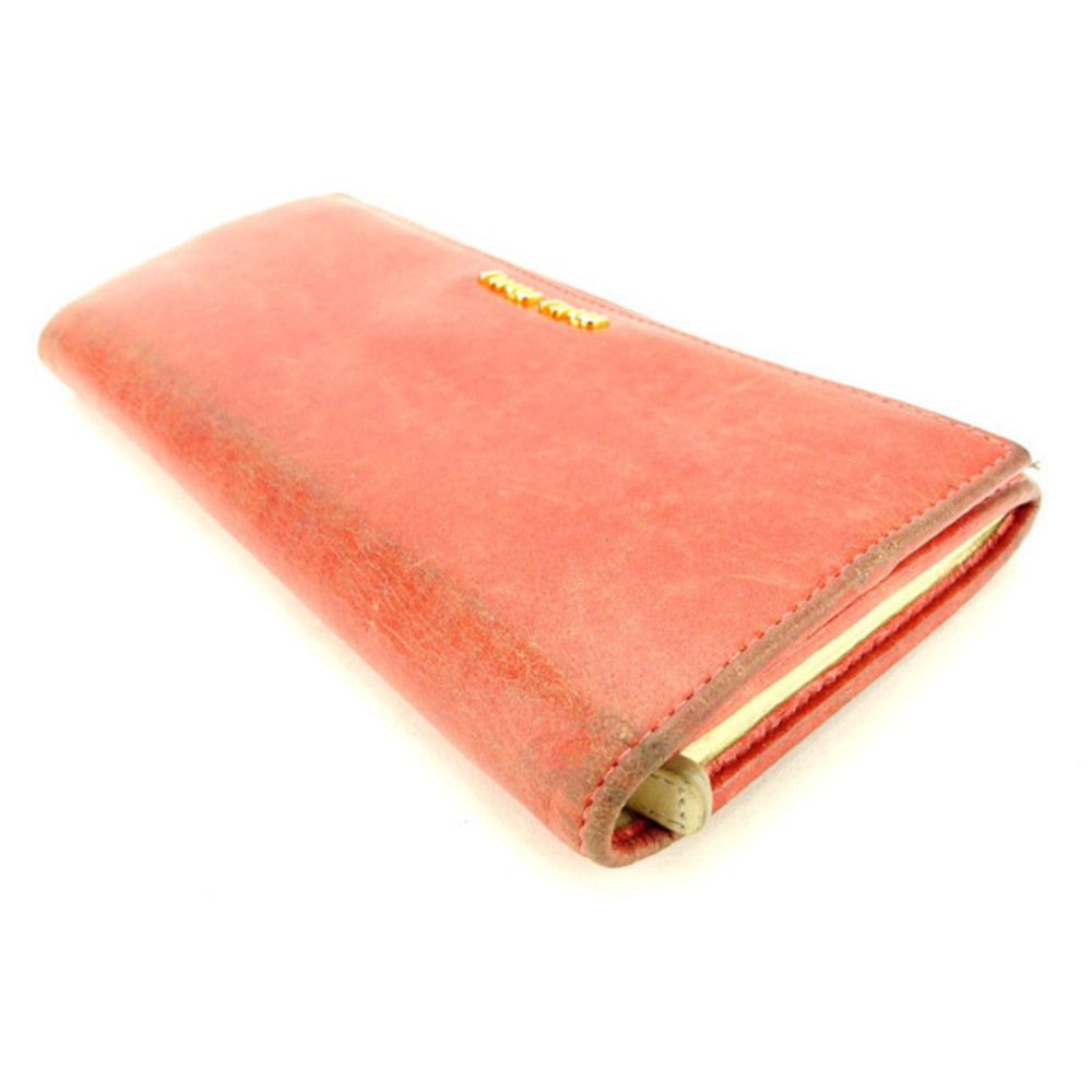 Miu Miu Long Wallet L-Shaped Pink Wallet G988 - image 4